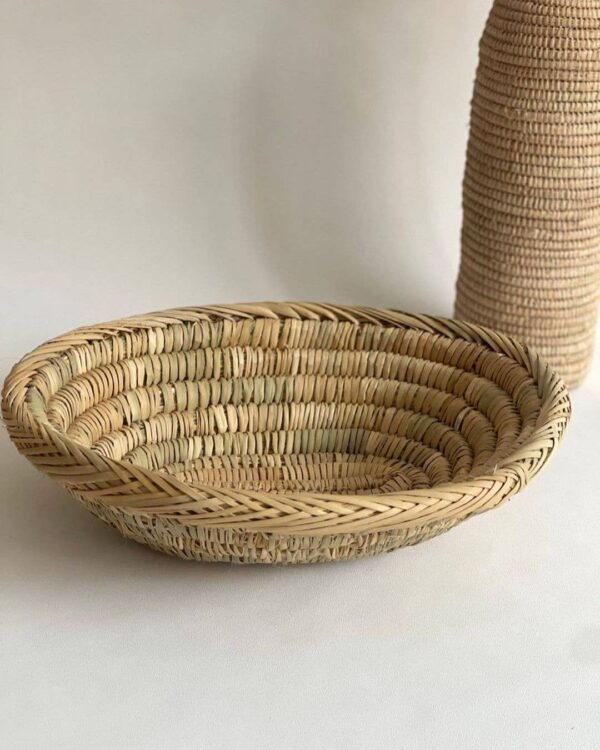 1644e8bce8caa86300d9cb8d64ce8b01511d243c9605d62fbc35ee418865f8f2-1.jpeg Handwoven Palm Leaf Basket – Fruit, Bread & Decorative Storage