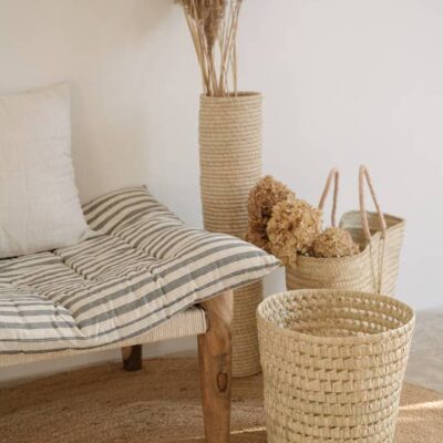 3eec2c4c2cd8837d4e06ef0df7c74a1aea06164cb2572baea632dc25983a12ae-1.jpeg Handwoven Round Palm Leaf Basket – Versatile Moroccan Storage & Decor