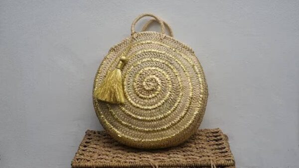 46fb25d05c766137114b6f22781dd0c1178c649cc3154fed3cfc97c5a68add04-1.jpeg French Basket || Straw Bag Moroccan Basket with Sequins
