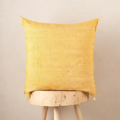 CSS48SHC_5057.webp Handmade Cactus Silk Cushion Cover – Vintage Bohemian Berber Pillow