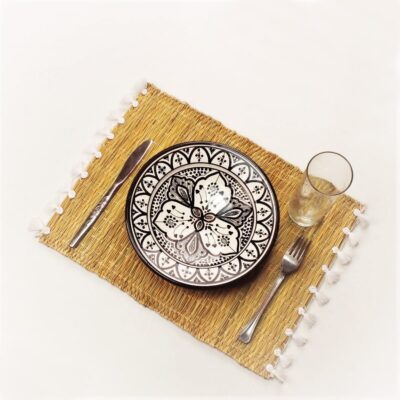 DSCF4016-1200x1200-1.jpg Hand-Woven Moroccan Tassel Placemats – Rattan & Cotton Dining Decor (15.5″ × 12″)