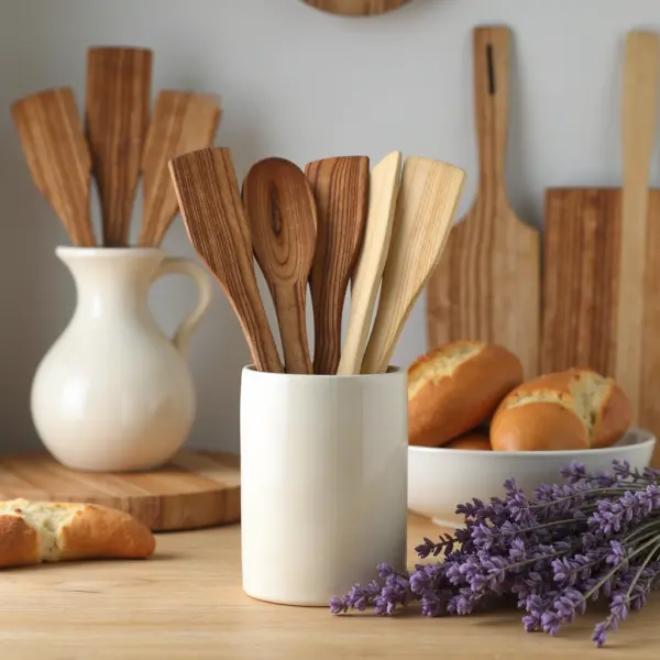 Decorative-Wooden-Spoon-And-Fork-Set-3.webp Handmade Decorative Wooden Spoon and Fork Set – 6-Piece Boho Chic Lemon Wood (12″)