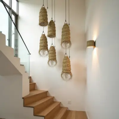 Handmade-Moroccan-Long-Straw-Lamp-Shades-3-1.webp Cylindrical Palm Leaf Pendant Light – Handwoven Moroccan Lampshade (30 × 45 cm)