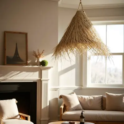 Handmade-Moroccan-Palm-Leaf-Lampshade-1.webp Handwoven Palm Leaf Pendant Light – Moroccan Lampshade (3 Sizes)