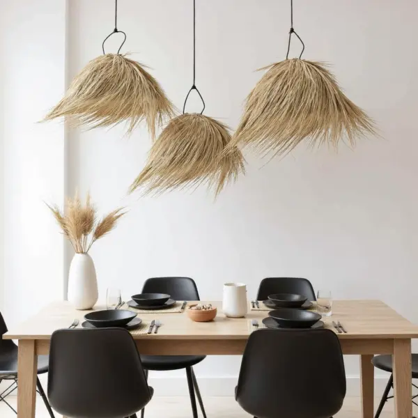 Handmade-Moroccan-Palm-Leaf-Straw-Light-Shade-10.webp Natural Palm Leaf Light Shade – 45 cm Handwoven Moroccan Pendant Lamp