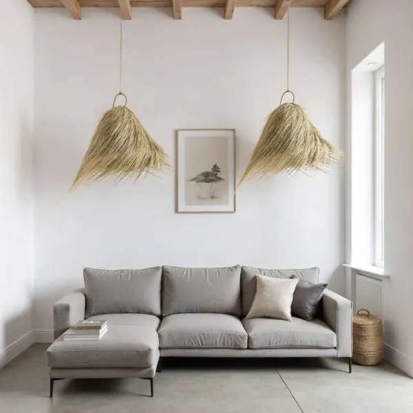 Handmade-Moroccan-Palm-Leaf-Straw-Light-Shade-4.webp Natural Palm Leaf Light Shade – 45 cm Handwoven Moroccan Pendant Lamp