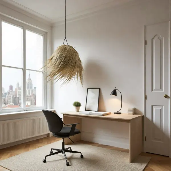 Handmade-Moroccan-Palm-Leaf-Straw-Light-Shade-5.webp Natural Palm Leaf Light Shade – 45 cm Handwoven Moroccan Pendant Lamp