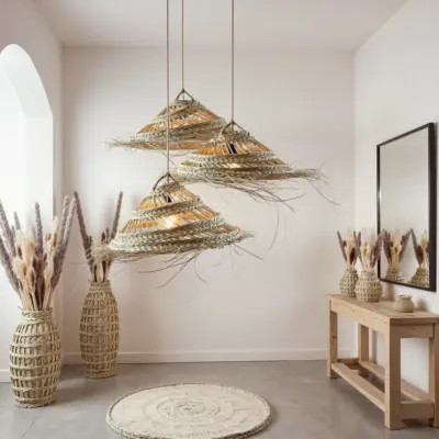 Handmade-Moroccan-Palm-Pendant-Light-4.webp Oversized Palm Leaf Pendant Light – 30″ Handwoven Moroccan Boho Ceiling Lamp