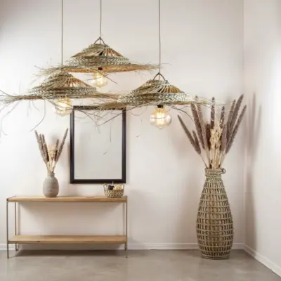 Handmade-Moroccan-Palm-Pendant-Light-5.webp Oversized Palm Leaf Pendant Light – 30″ Handwoven Moroccan Boho Ceiling Lamp