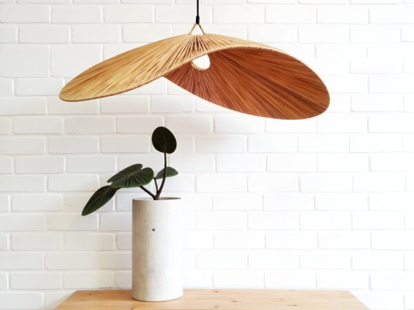 Handmade-Moroccan-Raffia-Pendant-Light-Natural-24x22in-2-1.jpg Natural Raffia Pendant Light – Large Handwoven Moroccan Ceiling Lamp (22″ Diameter)