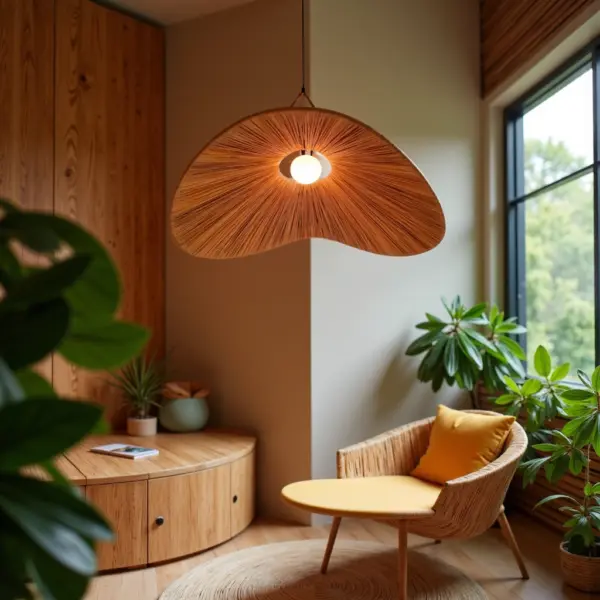 Handmade-Moroccan-Raffia-Pendant-Light-Natural-24x22in-4.webp Natural Raffia Pendant Light – Large Handwoven Moroccan Ceiling Lamp (22″ Diameter)