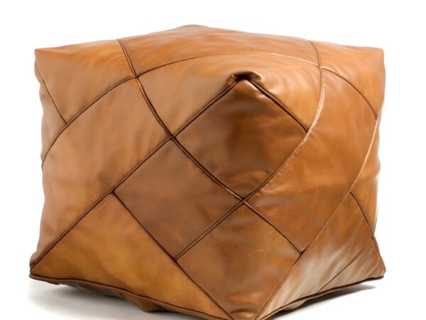Modern-Square-Pouf-with-Piping-in-Retro-Look-2.jpg Modern Square Leather Pouf – Handcrafted Moroccan Ottoman with Diamond Stitching (Custom Sizes)