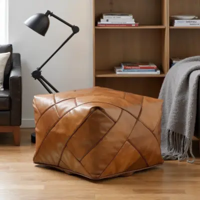 Modern-Square-Pouf-with-Piping-in-Retro-Look-5.webp Modern Square Leather Pouf – Handcrafted Moroccan Ottoman with Diamond Stitching (Custom Sizes)
