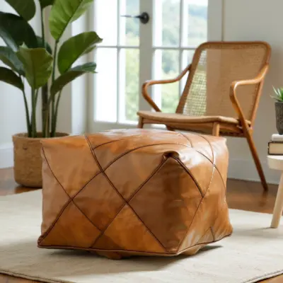 Modern-Square-Pouf-with-Piping-in-Retro-Look-8.webp Modern Square Leather Pouf – Handcrafted Moroccan Ottoman with Diamond Stitching (Custom Sizes)