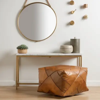 Modern-Square-Pouf-with-Piping-in-Retro-Look-9.webp Modern Square Leather Pouf – Handcrafted Moroccan Ottoman with Diamond Stitching (Custom Sizes)