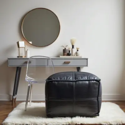 Moroccan-Square-Black-Leather-Pouf-6.webp Black Moroccan Leather Pouf – Handcrafted Square Ottoman (Custom Sizes 10″–24″)