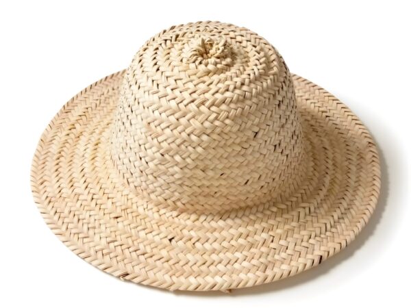 Moroccan-Straw-hats-Palm-Leaf-Hat-2-1.jpg Handwoven Moroccan Wide Brim Straw Hat Set – Natural Palm Straw (ø 40 cm)