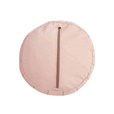 Natural-Leather-Moroccan-Pouf-Nude-2-1200x1200-1.jpg Pink Moroccan Leather Pouf Ottoman – Handcrafted Round (21″ × 12″) with Starburst Stitching