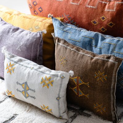 PHOTOS-023_2eac8e2b-97ca-4de6-81eb-343861be909a.jpg Handmade Cactus Silk Cushion Cover – Vintage Bohemian Berber Pillow