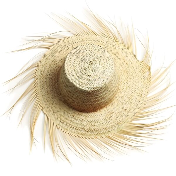Summer-Straw-Hats-Palm-Leaf-Hat-9.jpg Artisanal Fringe Summer Straw Hat – Handwoven Wide Brim Sun Hat (26″)