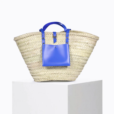 ac81e5e69e5d1dfa196a7bbb155819a653adce93d7124bcbf8586fbf71e546f3-2.png Digital Blue Basket – Handwoven Doum & Leather Summer Tote