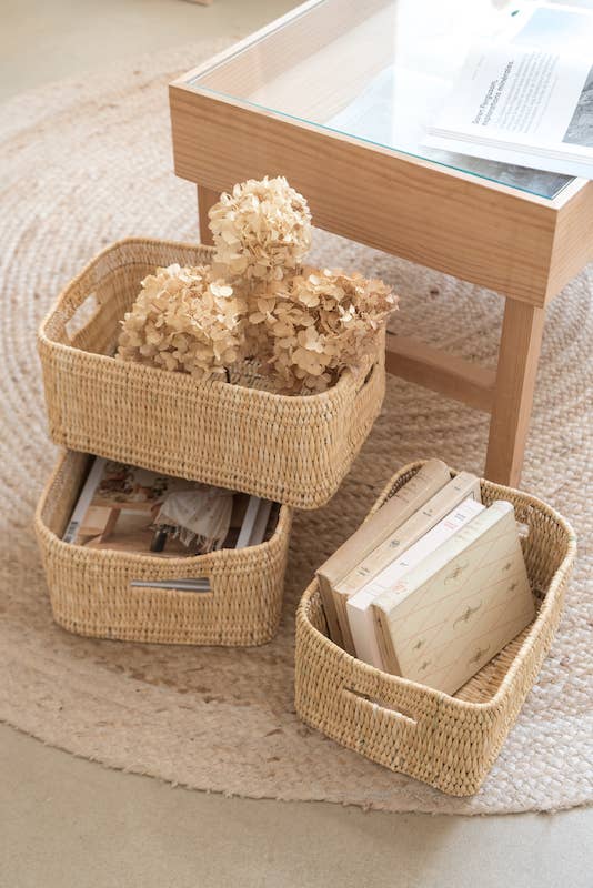 bebbee80fd9ef254971e29fe404b8a1aafc05e77d93aa7d436e1fe5c480eae44-1.jpeg Handwoven Reed Storage Box with Handles – 3 Sizes | Moroccan Organizer