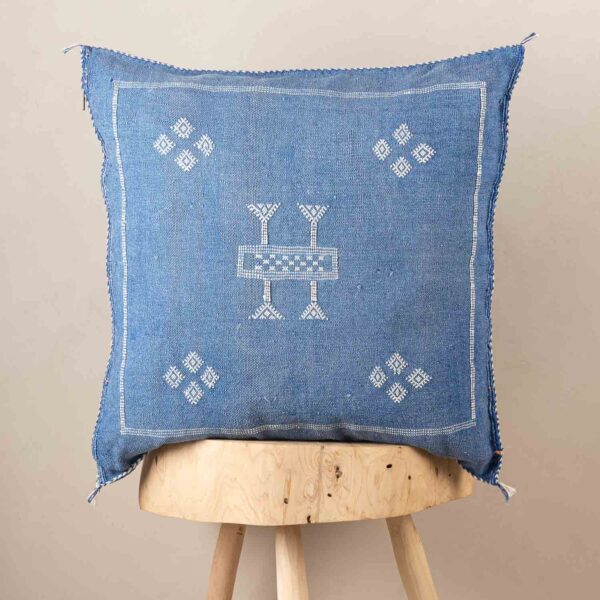 blue-cactus-silk-pillow-cover-benisouk-248979.jpg Handmade Cactus Silk Cushion Cover – Vintage Bohemian Berber Pillow