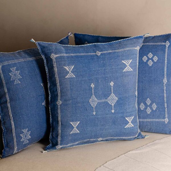 blue-cactus-silk-pillow-cover-benisouk-634215.jpg Handmade Cactus Silk Cushion Cover – Vintage Bohemian Berber Pillow