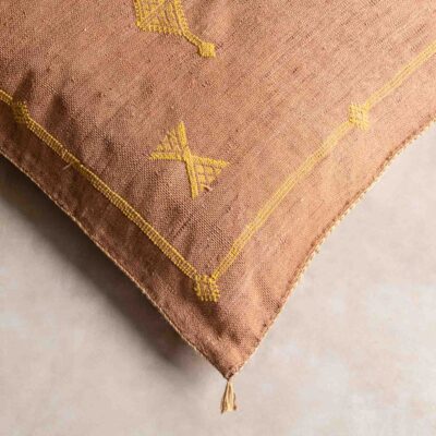 brown-cactus-silk-pillow-cover-benisouk-243723.jpg Handmade Cactus Silk Cushion Cover – Vintage Bohemian Berber Pillow