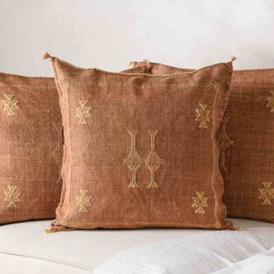 brown-cactus-silk-pillow-cover-benisouk-646710.jpg Handmade Cactus Silk Cushion Cover – Vintage Bohemian Berber Pillow