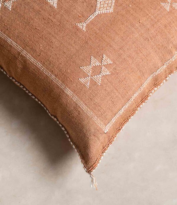 brown-cactus-silk-pillow-cover-benisouk-821671.jpg Handmade Cactus Silk Cushion Cover – Vintage Bohemian Berber Pillow