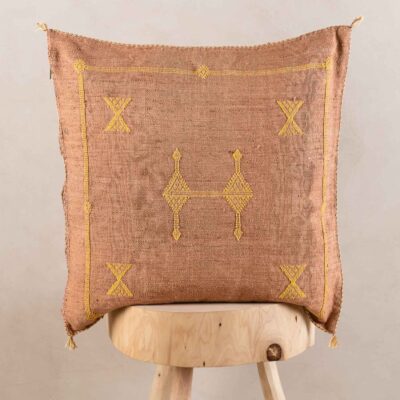 brown-cactus-silk-pillow-cover-benisouk-843142.jpg Handmade Cactus Silk Cushion Cover – Vintage Bohemian Berber Pillow