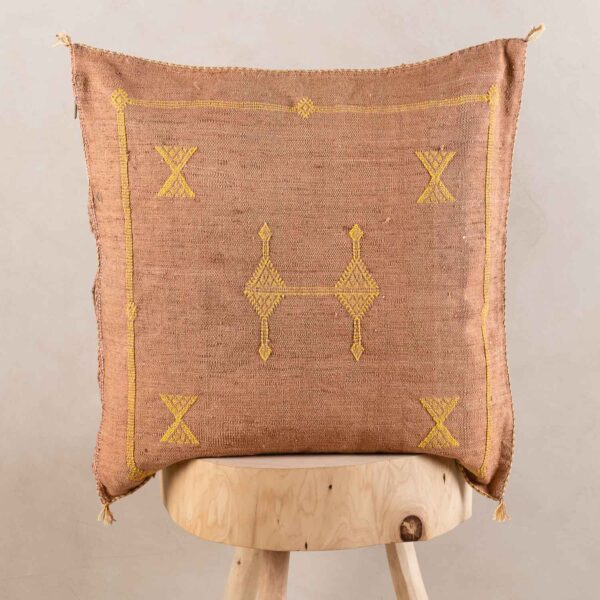 brown-cactus-silk-pillow-cover-benisouk-843142.jpg Handmade Cactus Silk Cushion Cover – Vintage Bohemian Berber Pillow