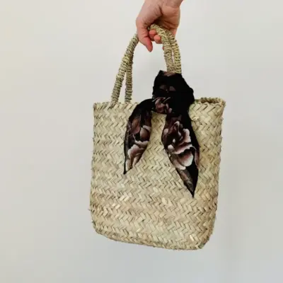 dae3babf859baeab59f709b78df81cae8dc9271774592e6dd92f532ddf22b9a0-1.webp Handwoven Palm Leaf Tote Bag | Rectangular Eco-Friendly Bag | 28x24x12 cm