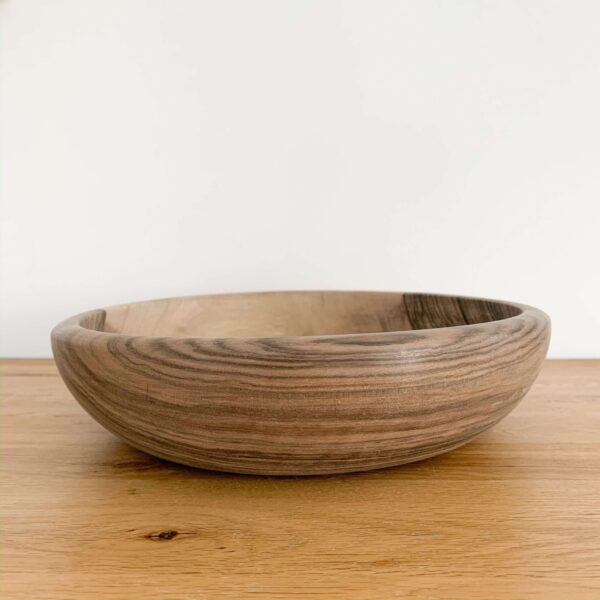 Walnut wood salad bowl